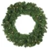Northlight 24" Pre-Lit Canadian Pine Artificial Wreath, Clear Lights