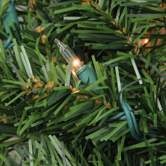 Northlight 24" Pre-Lit Canadian Pine Artificial Wreath, Clear Lights 5 Northlight 24" Pre-Lit Canadian Pine Artificial Wreath, Clear Lights - Image 3