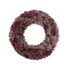 Northlight 18" Wine Burgundy Glitter Pine Cone Artificial Christmas Wreath, Unlit
