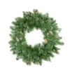 Northlight 24" Frosted Mixed Pine With Pinecones Artificial Wreath