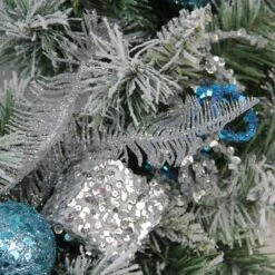 Northlight 24" Blue & Silver Sequin Ornaments Artificial Flocked Pine Wreath 8 Northlight 24" Blue & Silver Sequin Ornaments Artificial Flocked Pine Wreath -Michaels X-Mas Decor 28529 32275665 2