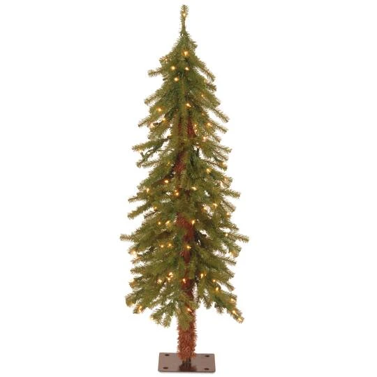 4 Ft. Pre-Lit Hickory Cedar Artificial Christmas Tree, Clear Lights 3 4 Ft. Pre-Lit Hickory Cedar Artificial Christmas Tree, Clear Lights