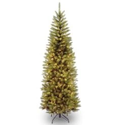 7ft. Pre-lit Kingswood Fir Pencil Artificial Christmas Tree, Clear Lights -Michaels X-Mas Decor 28904 KW7 300 70 1