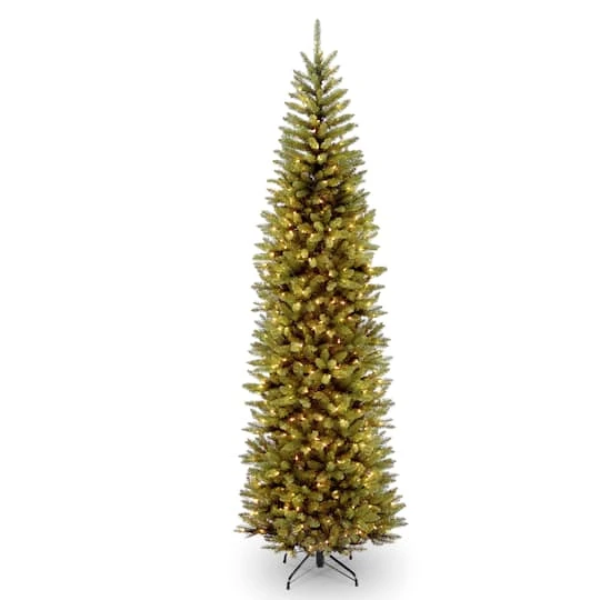 9 Ft. Pre-Lit Kingswood™ Fir Pencil Artificial Christmas Tree, Clear Lights 4 9 Ft. Pre-Lit Kingswood™ Fir Pencil Artificial Christmas Tree, Clear Lights - Image 2