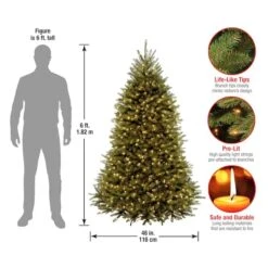 6 Ft. Pre-Lit Dunhill® Fir Full Artificial Christmas Tree, Clear Lights 16 6 Ft. Pre-Lit Dunhill® Fir Full Artificial Christmas Tree, Clear Lights -Michaels X-Mas Decor D039998S 16