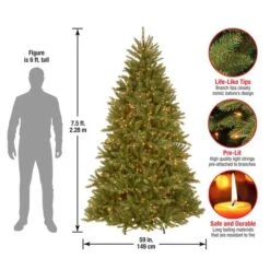 7.5 Ft. Pre-Lit Dunhill® Fir Artificial Christmas Tree, Clear Lights -Michaels X-Mas Decor D040025S 16