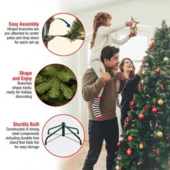 7.5 Ft. Pre-Lit Dunhill® Fir Artificial Christmas Tree, Clear Lights -Michaels X-Mas Decor D040025S 17