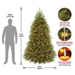 7.5 Ft. Pre-lit PowerConnect™ Dunhill® Fir Full Artificial Christmas Tree, Dual Color® LED Lights -Michaels X-Mas Decor D040041S 17