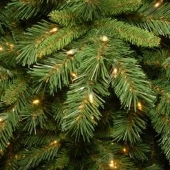 7.5 Ft. Pre-lit Tiffany Fir Slim Artificial Christmas Tree, Clear Lights 13 7.5 Ft. Pre-lit Tiffany Fir Slim Artificial Christmas Tree, Clear Lights -Michaels X-Mas Decor D040092S 13