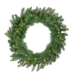 Northlight 30" Pre-Lit Buffalo Fir Artificial Wreath, Warm White LED Lights -Michaels X-Mas Decor D046455S 11