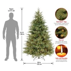 6.5 Ft. Pre-Lit Frasier Grande Full Artificial Christmas Tree, Clear Lights 14 6.5 Ft. Pre-Lit Frasier Grande Full Artificial Christmas Tree, Clear Lights -Michaels X-Mas Decor D048008S 15