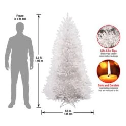 6.5ft. Unlit Dunhill® White Fir Artificial Christmas Tree -Michaels X-Mas Decor D205062S 15