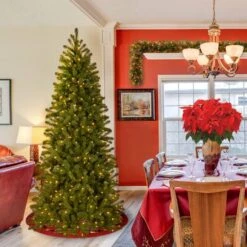 7ft. Pre-Lit Feel Real® Downswept Douglas® Fir Artificial Christmas Tree, 300 Dual Color® LED Lights -Michaels X-Mas Decor D205116S 12