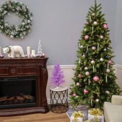 7ft. Pre-Lit Feel Real® Downswept Douglas® Fir Artificial Christmas Tree, 300 Dual Color® LED Lights -Michaels X-Mas Decor D205116S 14