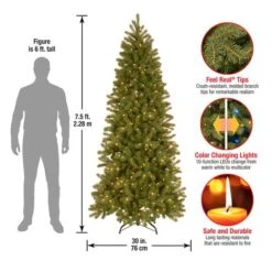 7ft. Pre-Lit Feel Real® Downswept Douglas® Fir Artificial Christmas Tree, 300 Dual Color® LED Lights -Michaels X-Mas Decor D205116S 15