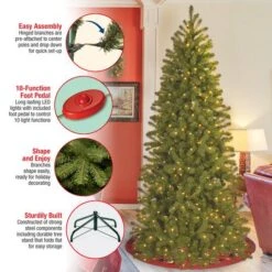 7ft. Pre-Lit Feel Real® Downswept Douglas® Fir Artificial Christmas Tree, 300 Dual Color® LED Lights -Michaels X-Mas Decor D205116S 16