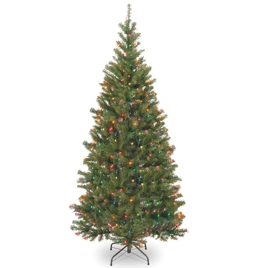 6.5ft. Pre-Lit Aspen Spruce Artificial Christmas Tree, Multicolor Lights 3 6.5ft. Pre-Lit Aspen Spruce Artificial Christmas Tree, Multicolor Lights
