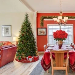 6.5ft. Pre-Lit Aspen Spruce Artificial Christmas Tree, Multicolor Lights 11 6.5ft. Pre-Lit Aspen Spruce Artificial Christmas Tree, Multicolor Lights -Michaels X-Mas Decor D228337S 12