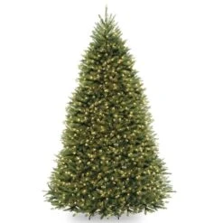 9ft. Pre-Lit PowerConnect™ Dunhill® Fir Artificial Christmas Tree, Dual Color® LED Lights