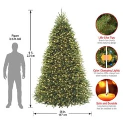 9ft. Pre-Lit PowerConnect™ Dunhill® Fir Artificial Christmas Tree, Dual Color® LED Lights -Michaels X-Mas Decor D228353S 16