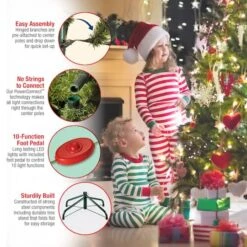 9ft. Pre-Lit PowerConnect™ Dunhill® Fir Artificial Christmas Tree, Dual Color® LED Lights -Michaels X-Mas Decor D228353S 17