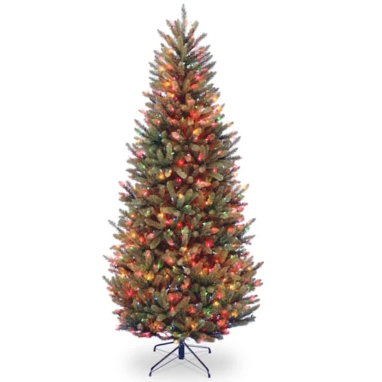 6.5ft. Pre-Lit Natural Fraser Fir Artificial Christmas Tree Tree, Multicolor Lights 4 6.5ft. Pre-Lit Natural Fraser Fir Artificial Christmas Tree Tree, Multicolor Lights - Image 2