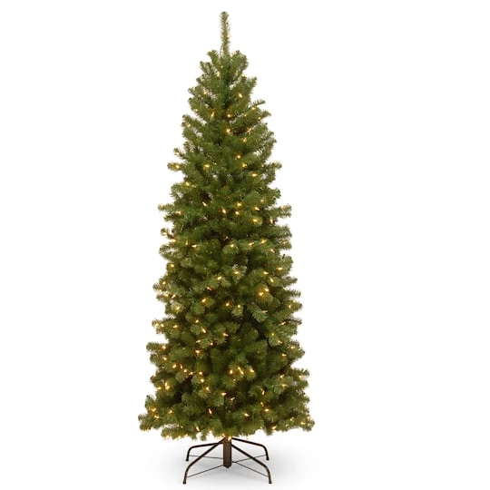 6ft. Pre-Lit North Valley® Spruce Artificial Christmas Tree, Clear Lights 3 6ft. Pre-Lit North Valley® Spruce Artificial Christmas Tree, Clear Lights