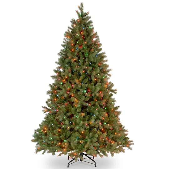 6.5ft. Pre-Lit Downswept Douglas® Fir Tree, Multicolor Lights 4 6.5ft. Pre-Lit Downswept Douglas® Fir Tree, Multicolor Lights - Image 2