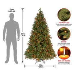6.5ft. Pre-Lit Downswept Douglas® Fir Tree, Multicolor Lights 14 6.5ft. Pre-Lit Downswept Douglas® Fir Tree, Multicolor Lights -Michaels X-Mas Decor D228427S 15