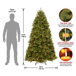 6.5ft. Pre-Lit PowerConnect™ Newberry® Spruce Artificial Christmas Tree, Dual Color® LED Lights 14 6.5ft. Pre-Lit PowerConnect™ Newberry® Spruce Artificial Christmas Tree, Dual Color® LED Lights -Michaels X-Mas Decor D228498S 15