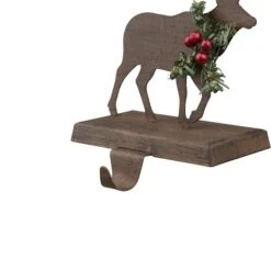 Glitzhome® 6.5" Reindeer Stocking Holder -Michaels X-Mas Decor D231666S 4