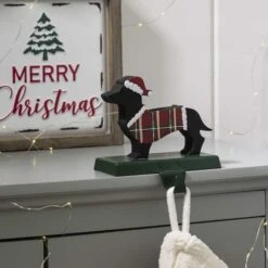 Glitzhome® 6" Dachshund Stocking Holder 11 Glitzhome® 6" Dachshund Stocking Holder -Michaels X-Mas Decor D231667S 3