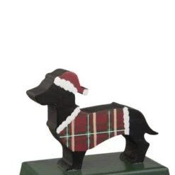 Glitzhome® 6" Dachshund Stocking Holder 13 Glitzhome® 6" Dachshund Stocking Holder -Michaels X-Mas Decor D231667S 5