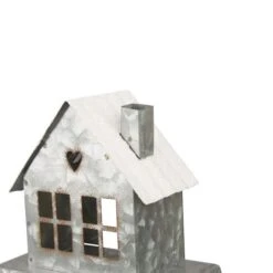 Glitzhome® 6" Galvanized House Stocking Holder 14 Glitzhome® 6" Galvanized House Stocking Holder -Michaels X-Mas Decor D231677S 5