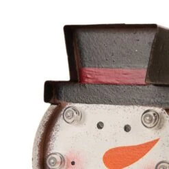 Glitzhome® 7.5" Marquee LED Snowman Stocking Holder -Michaels X-Mas Decor D231689S 5