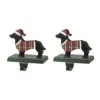 Glitzhome® 6" Dachshund Stocking Holder Set 1 Glitzhome® 6" Dachshund Stocking Holder Set -Michaels X-Mas Decor D231693S 1