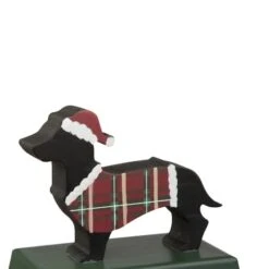 Glitzhome® 6" Dachshund Stocking Holder Set 10 Glitzhome® 6" Dachshund Stocking Holder Set -Michaels X-Mas Decor D231693S 3