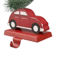 Glitzhome® 6" Red Car & Truck Stocking Holder Set 14 Glitzhome® 6" Red Car & Truck Stocking Holder Set -Michaels X-Mas Decor D231694S 4
