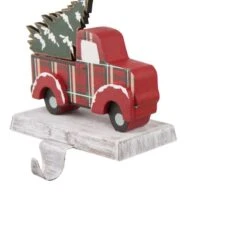 Glitzhome® 6" Red Car & Truck Stocking Holder Set 17 Glitzhome® 6" Red Car & Truck Stocking Holder Set -Michaels X-Mas Decor D231694S 7