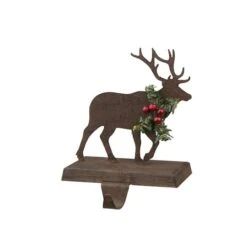 Glitzhome® 6.5" Reindeer Stocking Holder Set -Michaels X-Mas Decor D231695S 3