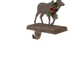 Glitzhome® 6.5" Reindeer Stocking Holder Set -Michaels X-Mas Decor D231695S 4