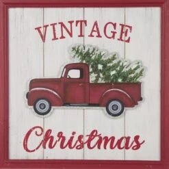 Glitzhome® 18" Wooden Truck Wall Décor -Michaels X-Mas Decor D231746S 5