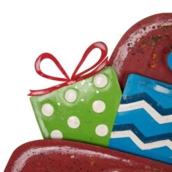 Glitzhome® 32" Christmas Rusty Metal Truck Yard Stake -Michaels X-Mas Decor D231754S 4