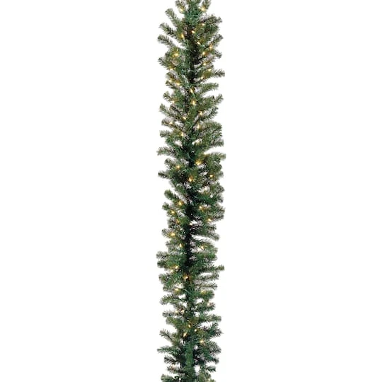 9ft. Pre-Lit Clear Lights Deluxe Windsor Pine Garland 3 9ft. Pre-Lit Clear Lights Deluxe Windsor Pine Garland
