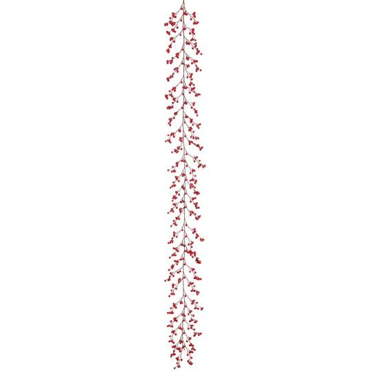 6ft. Red Berry Garland 4 6ft. Red Berry Garland - Image 2