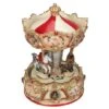 Northlight 6.5" Ivory & Gold Animated Musical Clown & Cupid Carousel Tabletop Decoration -Michaels X-Mas Decor D236847S 1