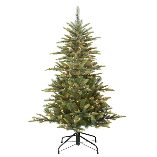 4.5ft. Pre-Lit Aspen Fir Artificial Christmas Tree, Clear Lights 3 4.5ft. Pre-Lit Aspen Fir Artificial Christmas Tree, Clear Lights