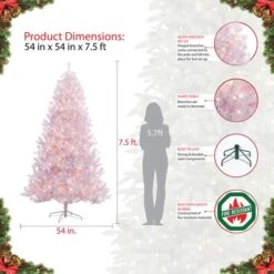7.5ft. Pre-Lit Northern Fir Artificial Christmas Tree, Clear Lights 15 7.5ft. Pre-Lit Northern Fir Artificial Christmas Tree, Clear Lights -Michaels X-Mas Decor D248292S 7