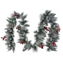 9ft. Sterling Pine Artificial Garland With Pinecones & Red Berries -Michaels X-Mas Decor D248327S 5