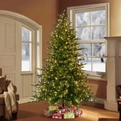 9ft. Pre-Lit Balsam Fir Artificial Christmas Tree, Clear Lights -Michaels X-Mas Decor D248386S 2